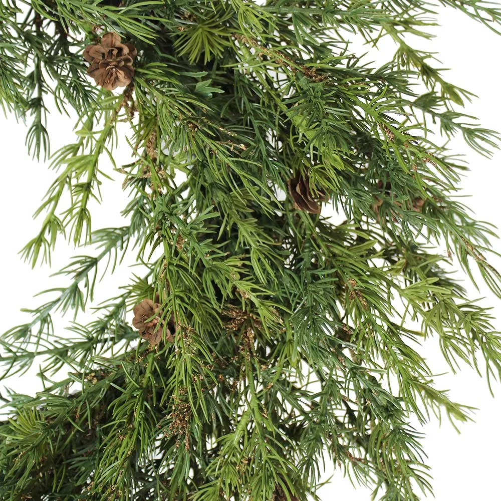 28" Artificial Pine Wreath with Pinecones