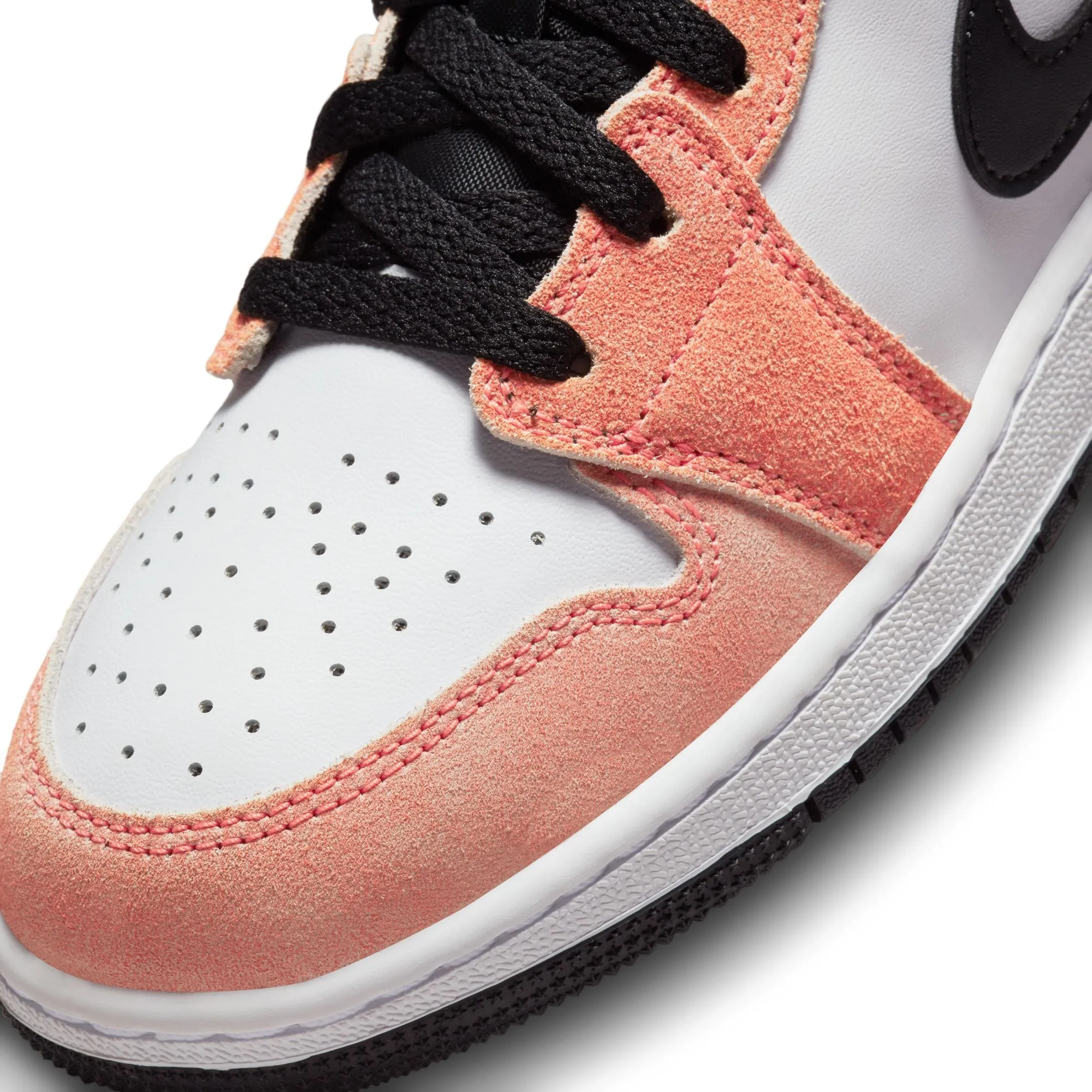 Air Jordan 1 Mid SE (GS) (Magic Ember/Sundial-White)