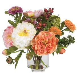 Artificial Peony Arrangement