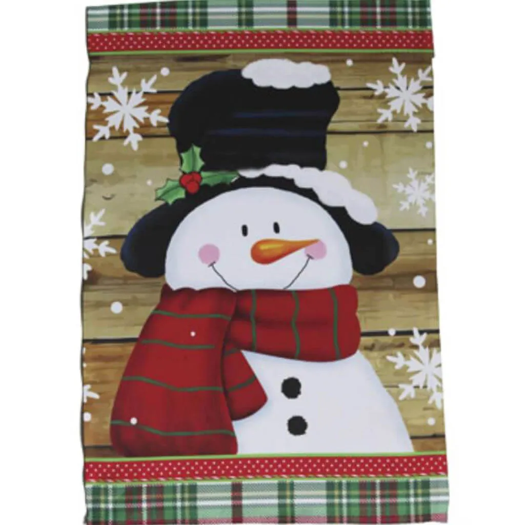 Christmas Snowman Garden Flag