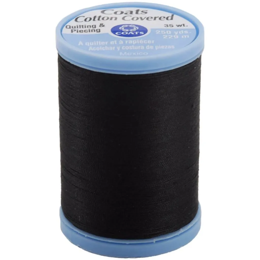 Coats Cotton Covered Quilting & Piecing Thread 250yd Black