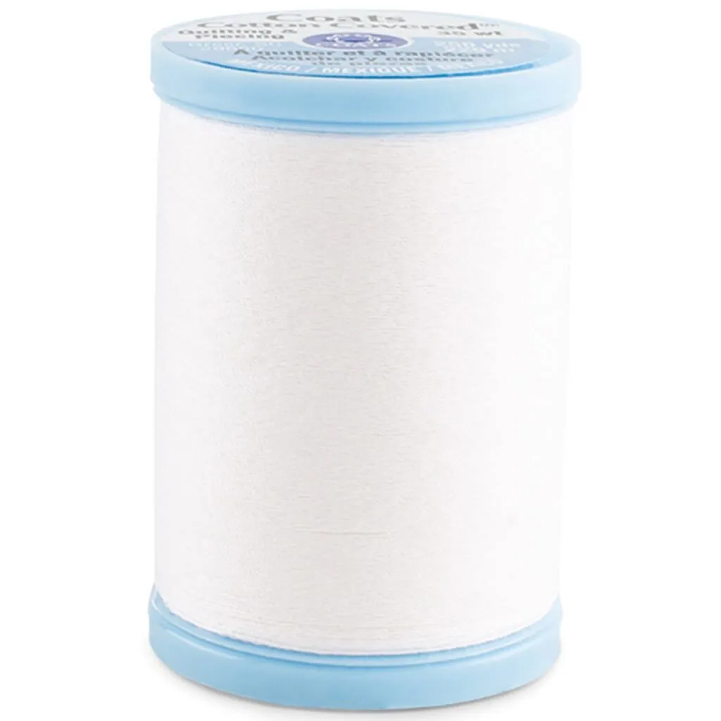 Coats Cotton Covered Quilting & Piecing Thread 250yd White