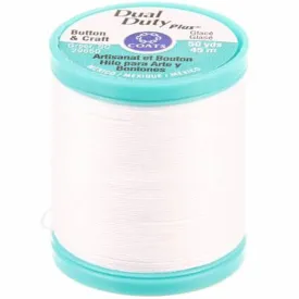 Coats Dual Duty Plus Button & Carpet Thread 50yd White