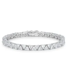 Freya Trillion Cut Tennis Bracelet - 7in | 28ct