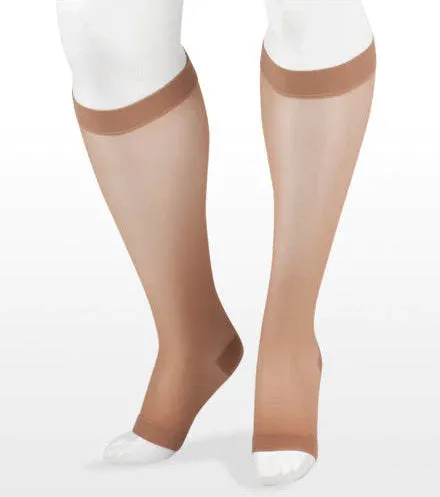 Juzo Naturally Sheer Knee High, 20-30 mmHg, Open Toe (2101AD)