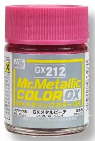 Mr. Hobby GX212 Mr. Metallic Color GX Metal Peach Lacquer Paint 18ml