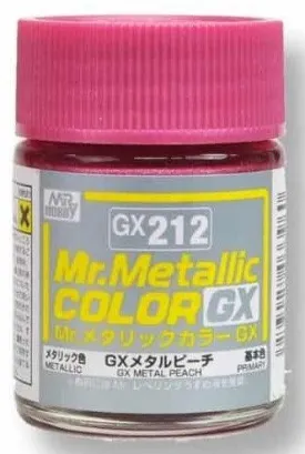 Mr. Hobby GX212 Mr. Metallic Color GX Metal Peach Lacquer Paint 18ml