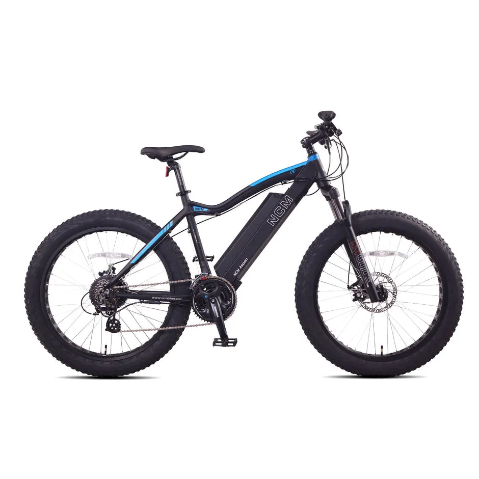 NCM Aspen Fat Electric Bike 500W Peak Motor 13Ah Battery 6 Months Free Service