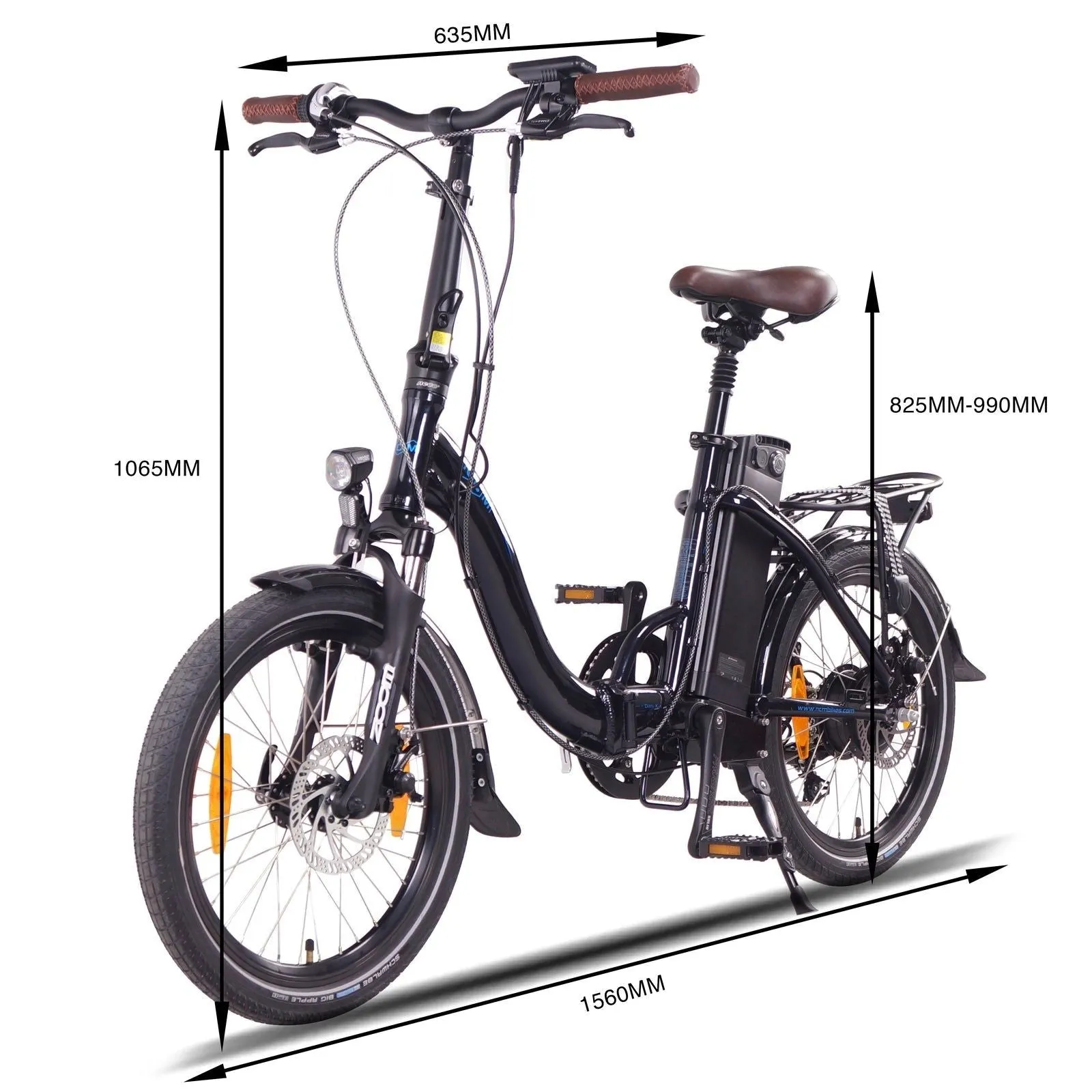 NCM Paris Folding Electric Bike  500W Peak 15Ah Battery 6 Months Free Service