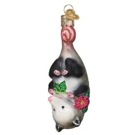 Old World Christmas Blossom Opossum Ornament