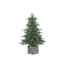 Raz Imports 2021 Greenery Snake Light Slim Flocked Alpine Fir Tree